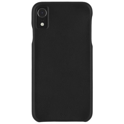 Étui Case-Mate Barely There Leather pour iPhone XR, noir
