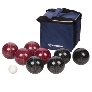TRIUMPH 100mm Resin Bocce Set Red / Blue