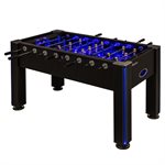 ATOMIC 58" Azure LED Light Up Foosball Soccer Arcade Table Black 