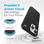 Étui Speck Presidio2 Grip avec MagSafe pour iPhone 15 Pro Max, noir